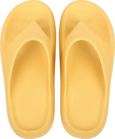 Geweo Dames Slippers - Badslippers Zwembad - Geel - Maat 37/38