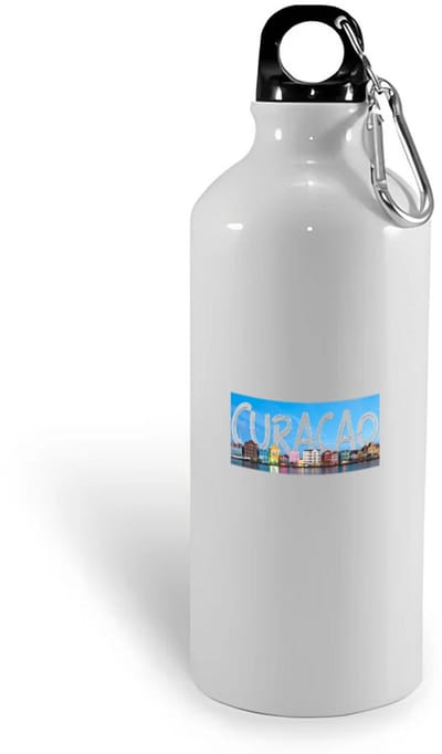 Hacebo® - Curacao waterfles - Wereld - Vakantieliefhebber - Antillen - handelskade - water fles - 400ML