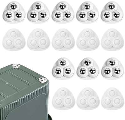 16 Stuks Meubelverhuiskogels, 360 Graden Draaibare Zwenkwielen, Zelfklevende Casters voor Meubels, Kast en Bank Verhuizing