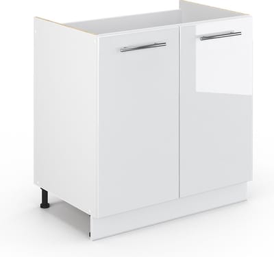 Vicco Fame-Line Wastafelonderkast – 80 x 82 cm zonder werkblad Wit Hoogglans