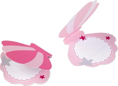 Amscan Tafelkaartjes Zeemeermin 9,8 Cm Papier Roze 8 Stuks