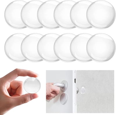 Deurstoppers 40 x 8 mm - 12 Stuks Zelfklevend en Discreet
