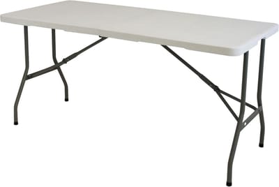 Eurotrail Pavillon S - Campingtafel - 152*71*75cm - Wit/Grijs