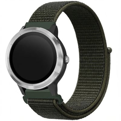 Nylon bandje - Geschikt voor Geschikt voor Garmin Venu / Vivoactive 3 / Forerunner 245 - Groen