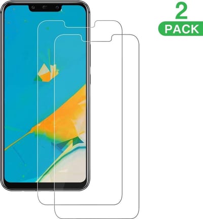 Screenprotector Glas - Tempered Glass Screen Protector Geschikt voor: Huawei Mate 20 Lite  - 2x