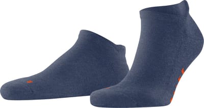 FALKE Keep Warm kort eenkleurig wol sneakersokken enkelsokken unisex blauw - maat 37-38