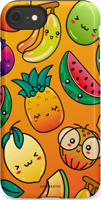 Casetastic Hoesje Geschikt voor Apple iPhone 7/8/SE - Stijlvolle Beschermende Duo-layer Case - Fruitastisch