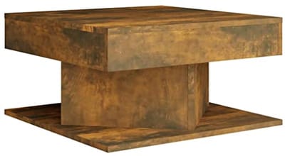 Houten Salontafel 57x57x30cm voor Woonkamer - Praktische Bijzettafel