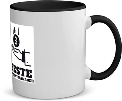 Akyol - beste accountmanager koffiemok - theemok - zwart - Beste accountmanager - collega - welkom - afscheid - 350 ML inhoud