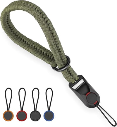 Camera Polsband - Draagbare Mount - Veilig Fotograferen - Snelle Ontkoppeling - 32.5 cm - Zwart