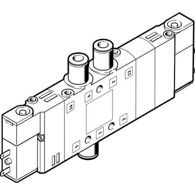 Festo 5/3 NC Lucht Magneetventiel QS-4 180L/Min - 533147