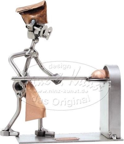 Hinz & Kunst smeedwerkfiguur beroep "Bakker"