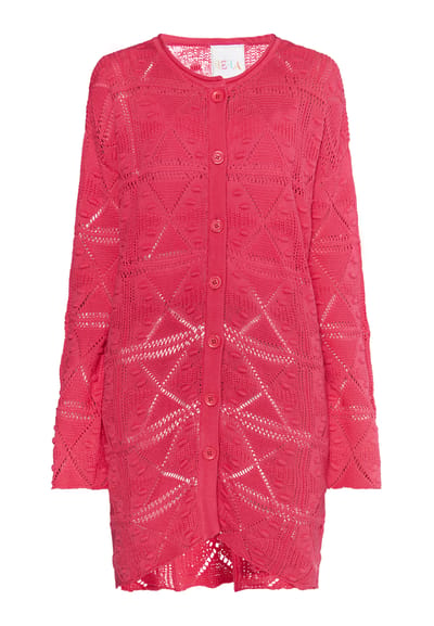 IZIA Longcardigan Dames roze