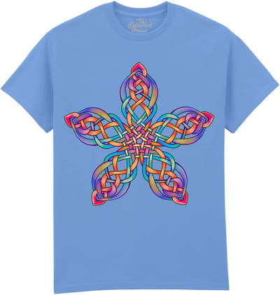 Keltische Knoop Celtic Knot Five Star Flower The Coloured House T-shirt M