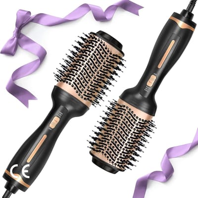 Föhnborstel & Volumizer One-Step - 1000W Dubbele Ionentechnologie - Anti-Krimpeffect - Air Styler met 3 Temperaturen - Voor Alle Haartypes