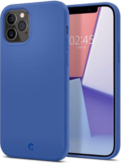 Spigen Cyrill Silicone Hoesje Geschikt voor Apple iPhone 12 Pro Max Blauw