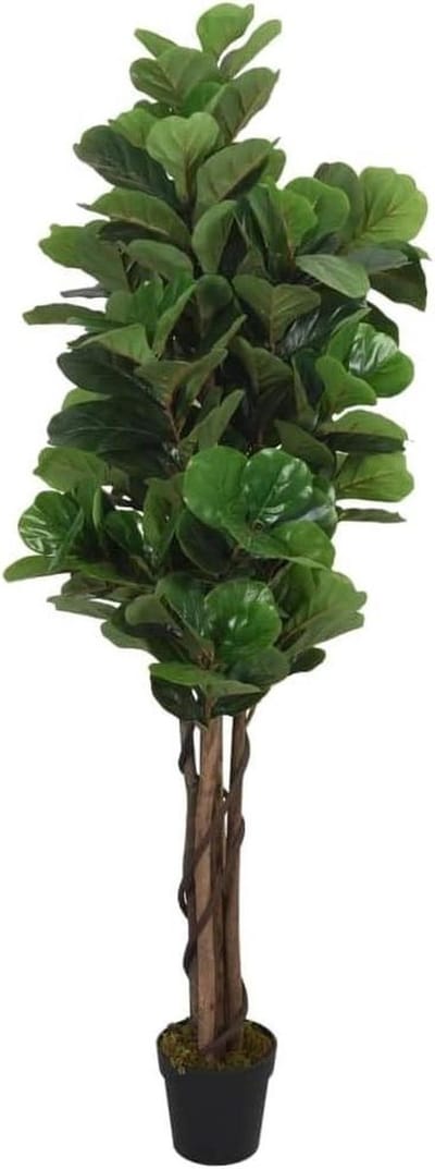 Kunstige Vijgenboom - Decoratieve Plant - Interieur Decoratie - Onderhoudsvrij - 80 cm - Groen