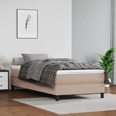 vidaXL - Pocketveringmatras - voor - kinderen - medium - 80x160 - cm - cappuccino