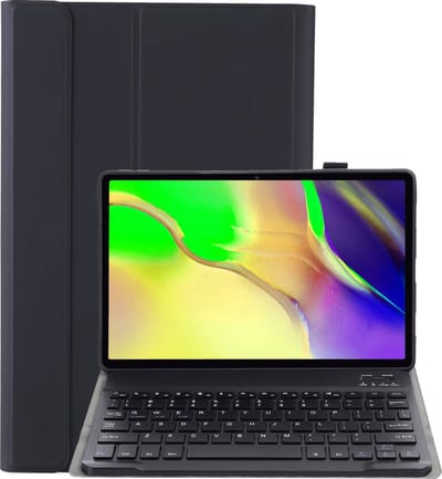 Hoes - Geschikt voor Samsung Galaxy Tab S5e - Keyboard Book Cover - Toetsenbord Case - Hoesje - Zwart