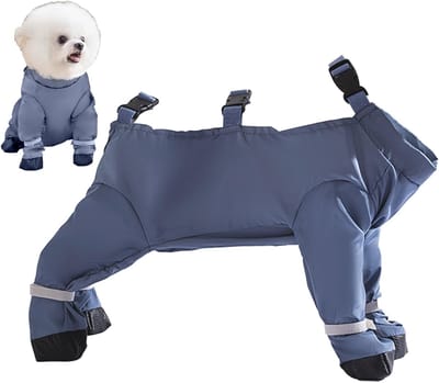 Waterdichte Schoenen voor Honden Maat M met Verstelbare Bandjes - Beschermende Pootjes Schoentjes tegen Vuil en Nattigheid voor Kleine en Middelgrote Honden - Ideaal voor Buiten Wandelen Sporten en Alledaags Gebruik
