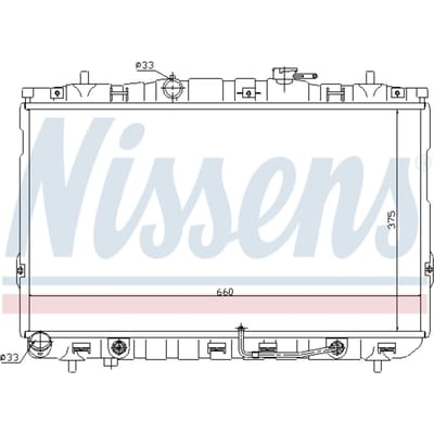 Radiator, motorkoeling NISSENS 67493