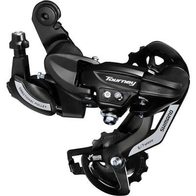 Shimano achter derailleur Tourney TY500 z/haak