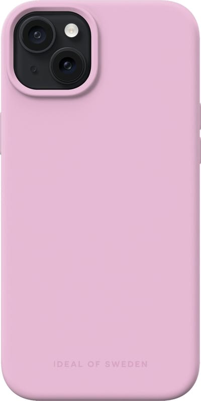 iDeal of Sweden Silicone Case met magnetische ring geschikt voor iPhone 15 Plus Bubble Gum Pink