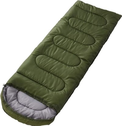 LISM-Slaapzak, ultralichte kampeerslaapzak, waterdicht, verdikt, warme winterslaapzak, volwassen maat, outdoor kampeerslaapzak, groen - grote maat