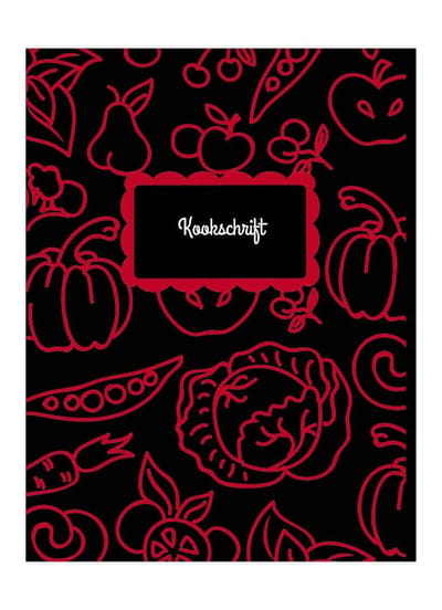 HappyBook - Kookschrift - Koken - Recepten - Gerechtenboek - Receptenboek - Cadeau - Kookliefhebber - Softcover - Elastiek - Schrijven - Boekenlegger - Familie recepten - Koken met vrienden - Gerechten opschrijven - Recepten bewaren - Ingrediënten