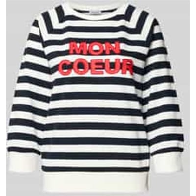 sweatshirt met ronde hals en 3/4-mouw