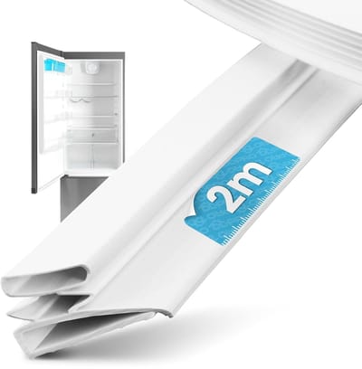SnelShoppen - DL-pro Universele Reparatieset Deurafdichting Koelkast Ijskast Rubber Wit - Op Maat Snijden - Energy Saving - Zelf Repareren - Geschikt
