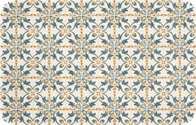 Badmat 80x50 cm - Antislip - Patroon - Klassiek - Kleurrijk - Badmatten voor badkamer - Badkamermat - Douchemat - Badkamer mat