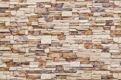 Fotobehang - Stone Wall 375x250cm - Vliesbehang