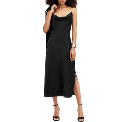 AllSaints Hadley Dress Black Größe: 16 | Midikleider Outlet | Damen | Schwarz