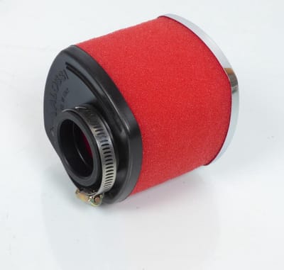 Cornet filtre à air droit Malossi rouge 0411450 E14 Ø32mm Neuf pour moto scooter