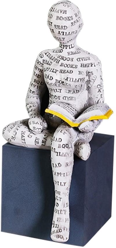 Dailygoods- Vrouwenfiguur Decoratie - Handbeschilderd Standbeeld - Hars Sculptuur - Huisdecoratie - Cadeaukeuze - Uniek Ontwerp - Decoratieve Figuur