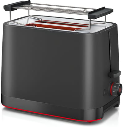 KAD® Broodrooster - Stijlvolle Toaster voor Thuisgebruik - Compact Design voor Ontbijt - Zwart - 17cm x 30cm x 21cm