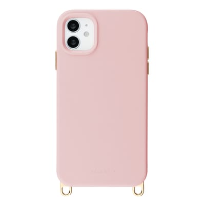 Selencia Hoesje - Geschikt voor iPhone 11 - Rivièra geschikt voor MagSafe Backcover met afneembare haakjes - Sorbet Pink
