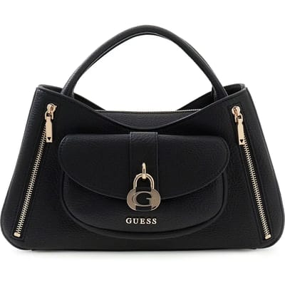 GUESS handtas schoudertas Jessa Girlfriend Bag Black zwart