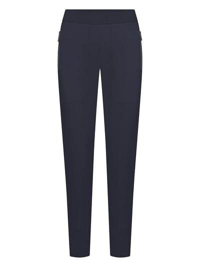 Enkellange Slim Fit jersey broek Van Raffaello Rossi blauw