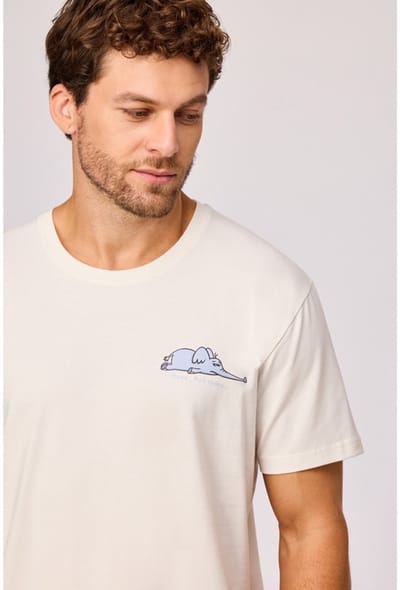 Pyjama heren woody blauw shortje