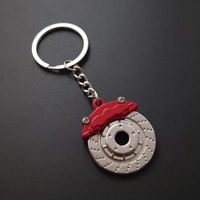 Schattige Metalen Auto Onderdelen Schijfrem Sleutelhanger Naaf Remklauwen Sleutelhanger Voor Auto Hanger Sleutelhanger Voor Mannen Cadeau Snufjes