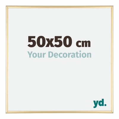 Your Decoration - Puzzellijst 50x50 cm - Goud - Puzzellijst 500-1000 stukjes - Aluminium Fotolijst - Kent