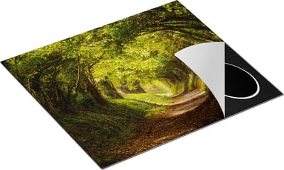 Chefcare Inductie Beschermer Pad in het Bos met veel Bladeren - 60x50 cm - Afdekplaat Inductie - Kookplaat Beschermer - Inductie Mat