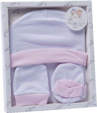 Gamberritos Babykledingset Meisjes Roze 5-delig Maat One Size