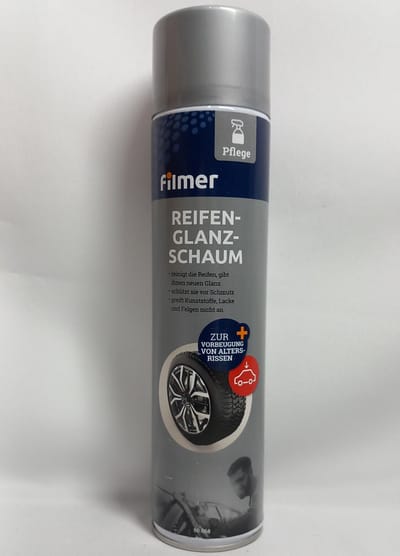 Banden Glansspray - Filmer - 600 ML - Autobanden Weer Mooi Zwart