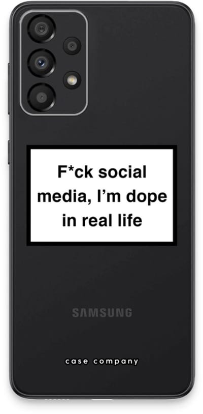 Case Company® - Hoesje geschikt voor Samsung Galaxy A33 5G hoesje - I'm dope - Soft Cover Telefoonhoesje - Bescherming aan alle Kanten en Schermrand