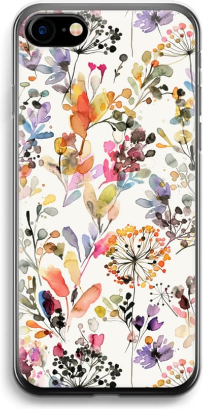 Case Company® - Hoesje geschikt voor iPhone SE 2020 hoesje - Wilde grassen - Soft Cover Telefoonhoesje - Bescherming aan alle Kanten en Schermrand