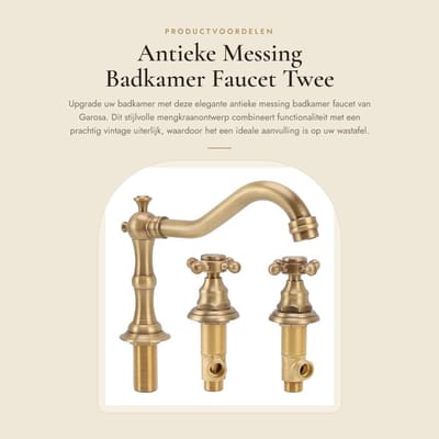 Dailygoods- Badkamerkraan Elegant - Mengkraan - Corrosiebestendig - G1/2 Draad - Snelle Waterafvoer - Eenvoudige Installatie - Wasbakkraan