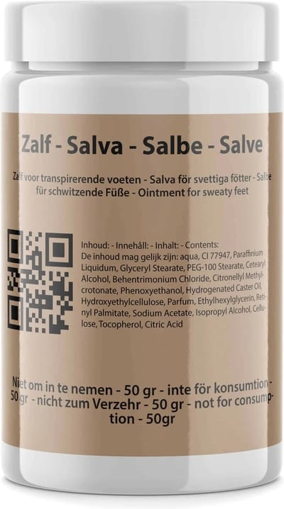 SVETTIGA Salva Zalf voor zweetvoeten / stinkvoeten - 60ml